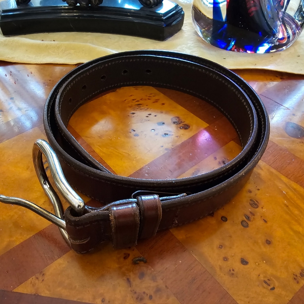 Men's Prada Brown Leather Belt
